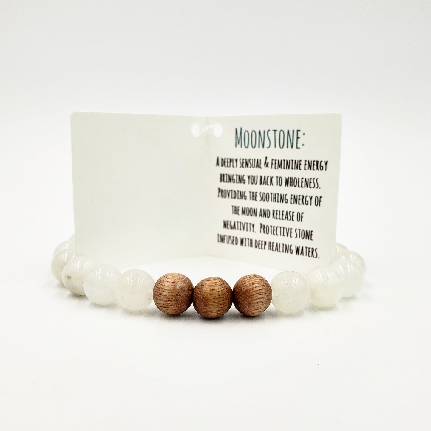 Moonstone & Rose Wood Bracelet Southern Bullets