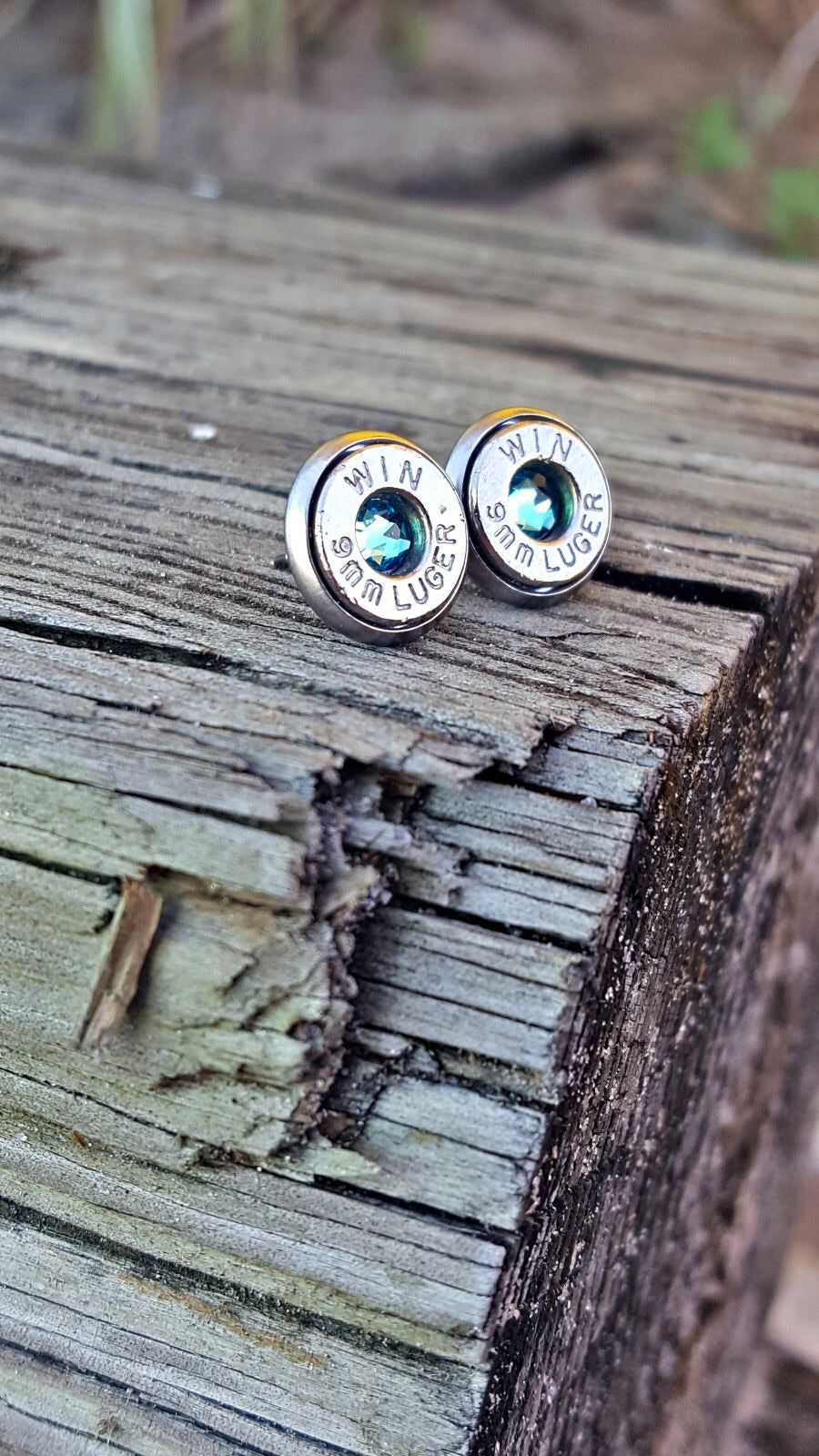 9mm  Bullet Earring Studs Southern Bullets
