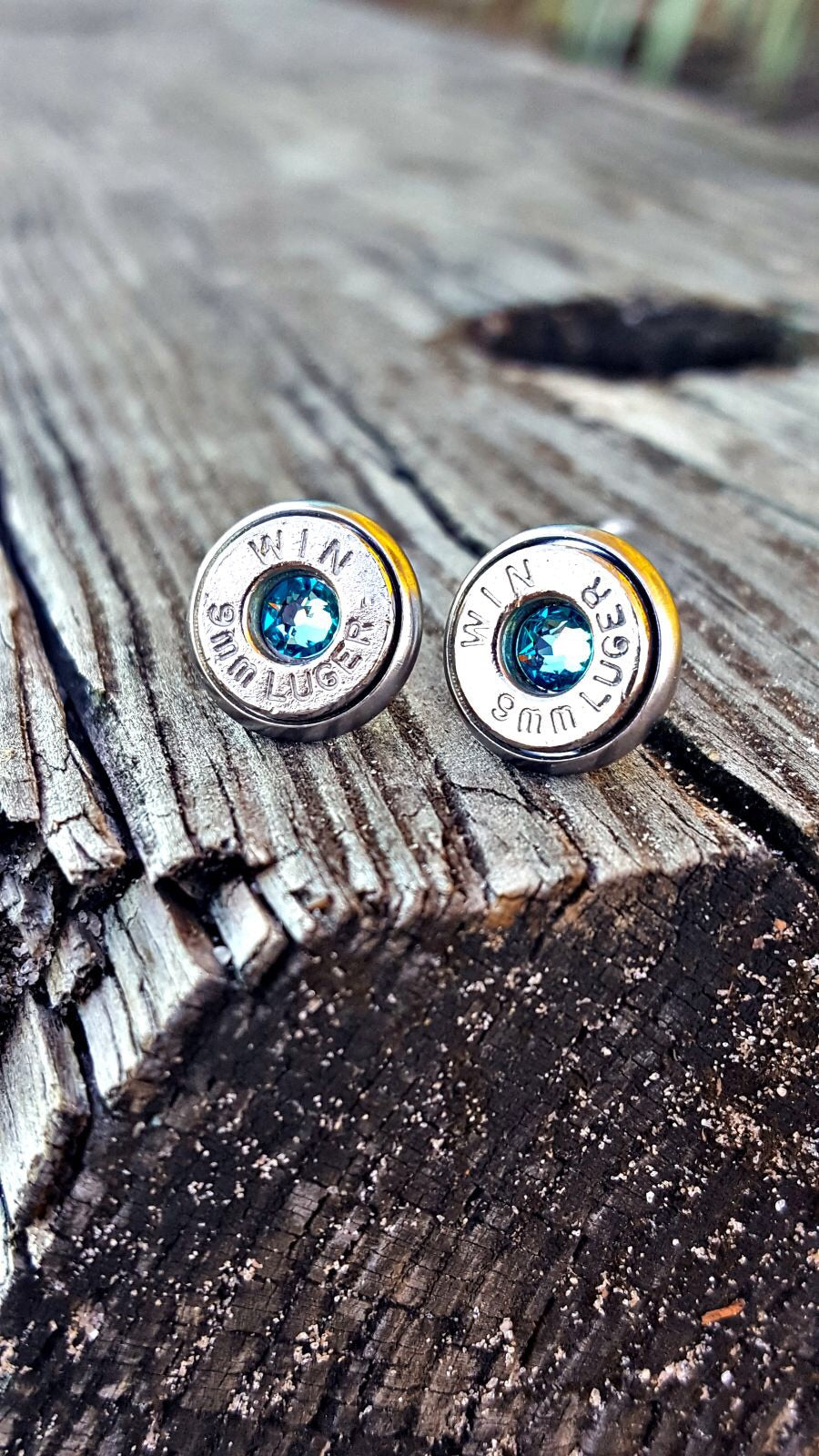 9mm  Bullet Earring Studs Southern Bullets