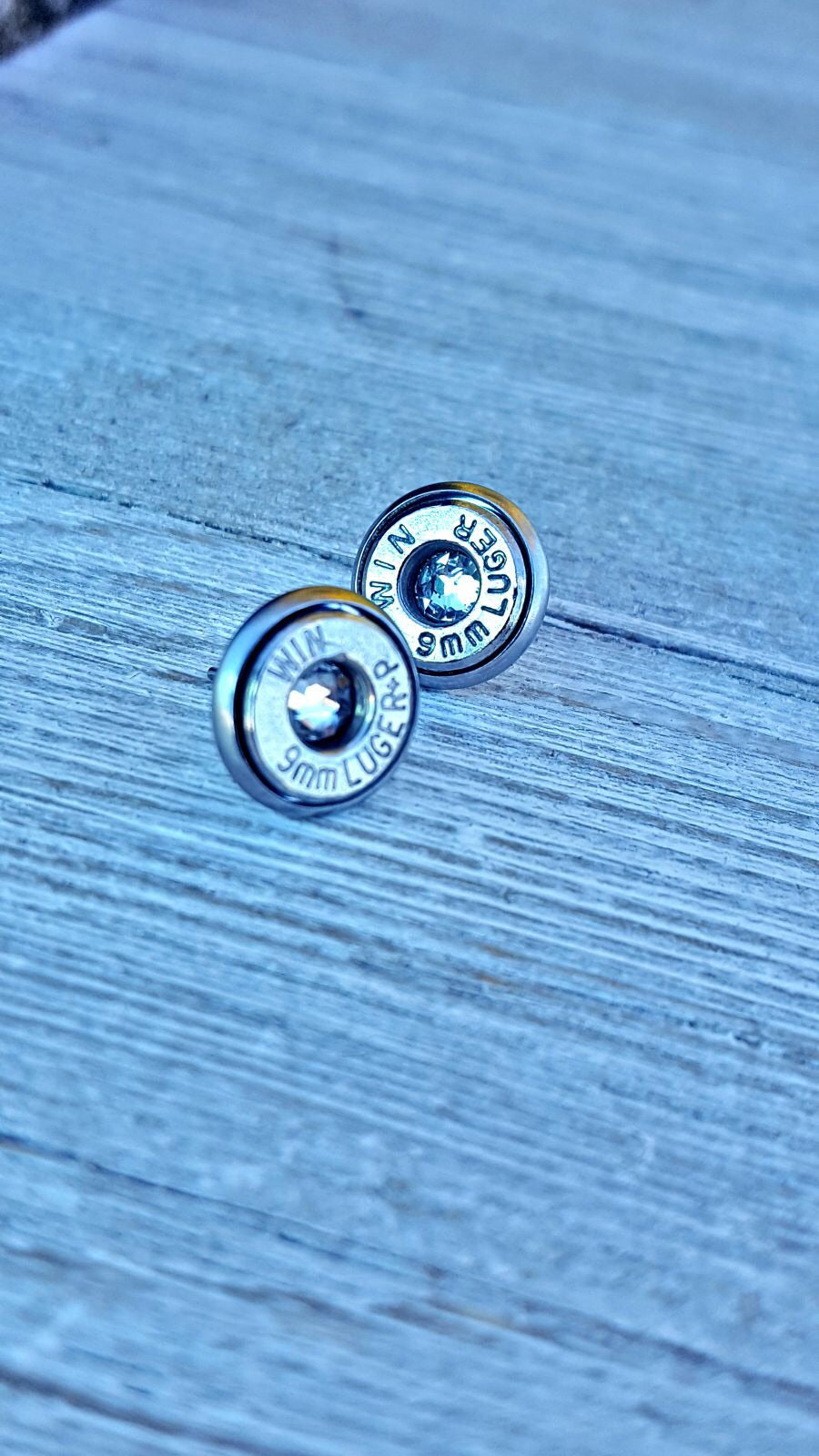 9mm  Bullet Earring Studs Southern Bullets