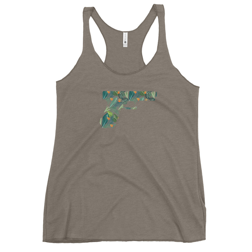 Women's "Tropic Glock" Racerback Tank Southern Bullets