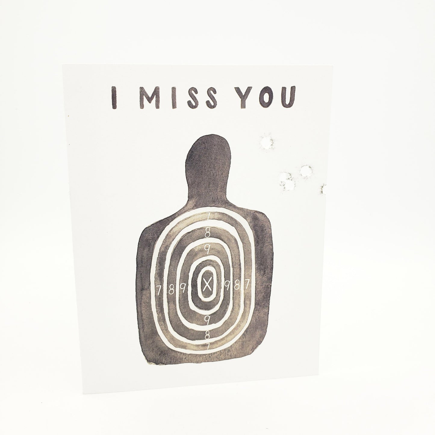 "I Miss You" Hand Shot Greeting Card Southern Bullets