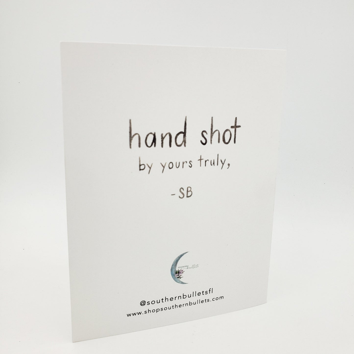 "I Miss You" Hand Shot Greeting Card Southern Bullets
