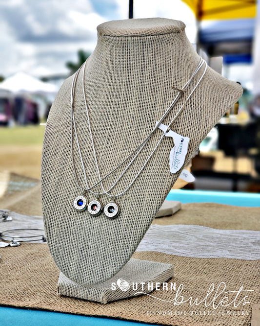 Silver Sass Bullet Necklace Southern Bullets