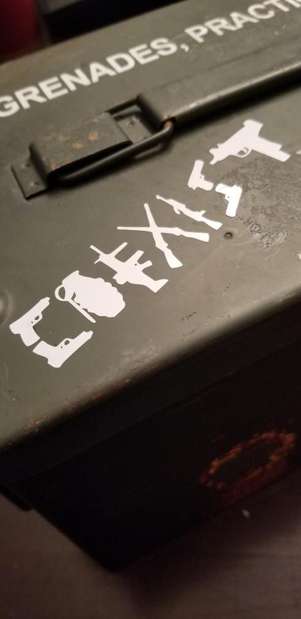 "COEXIST" Sticker Southern Bullets