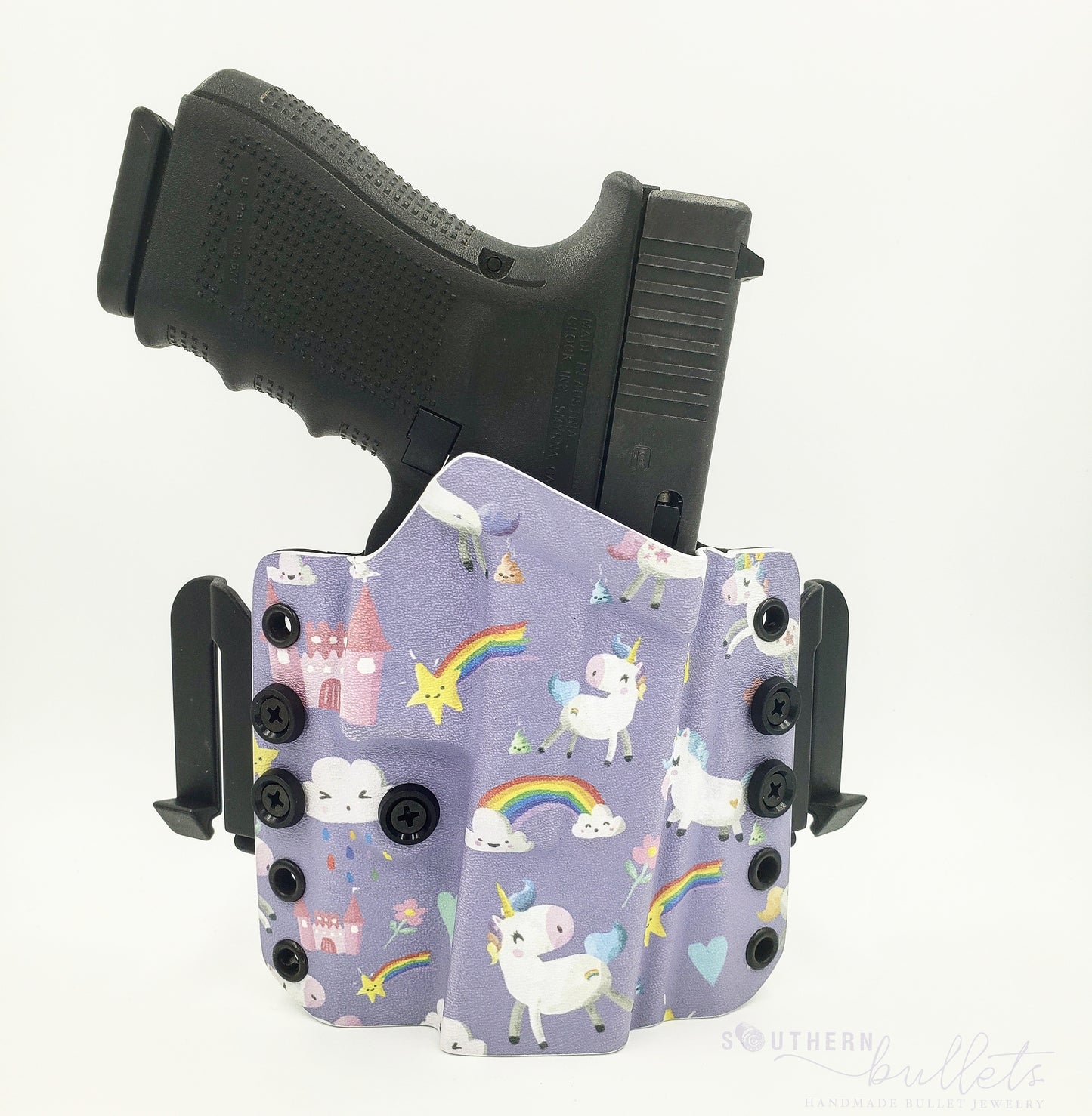 Purple Unicorn Wingwomen OWB Holster Southern Bullets