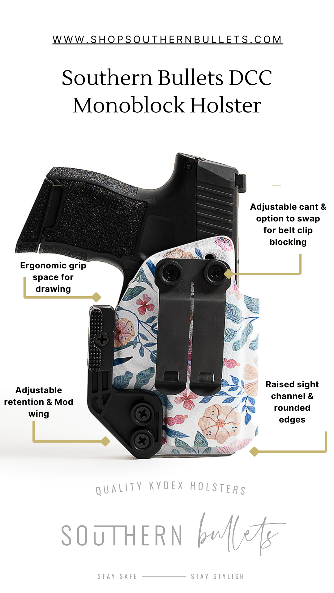 Gemini Wingman Holsters - DCC Monoblock Southern Bullets