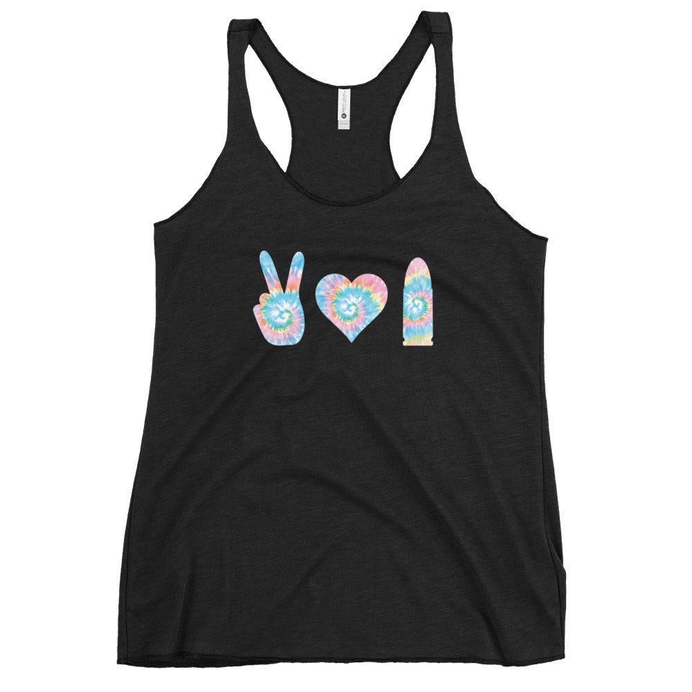 "Peace, Love & Pew" Women's Racerback Tank Southern Bullets