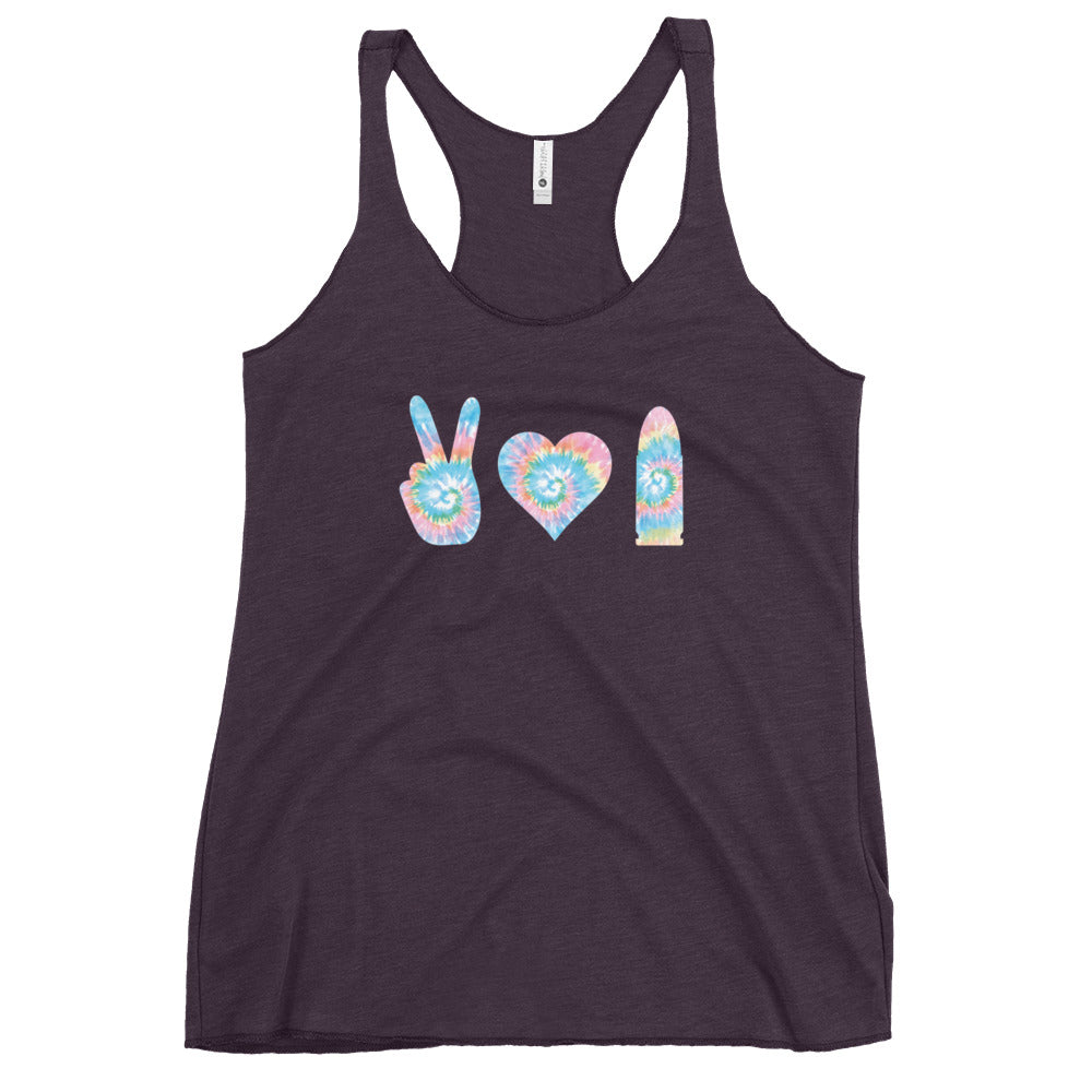 "Peace, Love & Pew" Women's Racerback Tank Southern Bullets